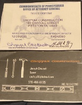 Chopyak Construction